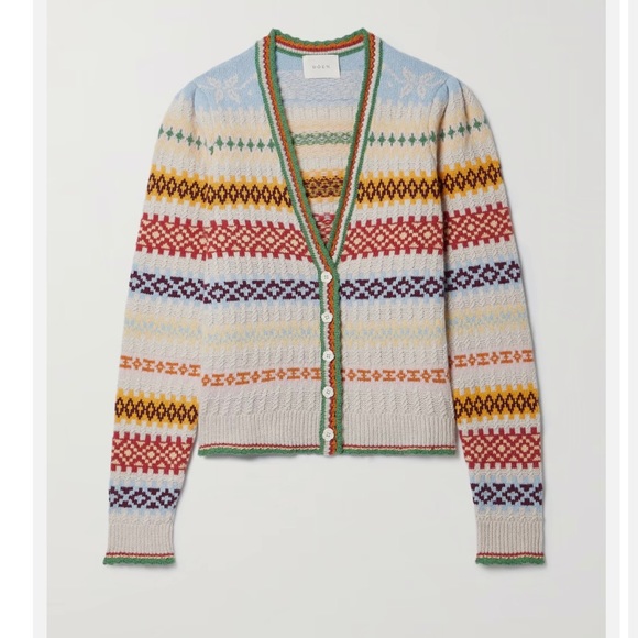 NWT Doen Alba cardigan IN CREAM MONTE ROSA size S L XL - Picture 7 of 10